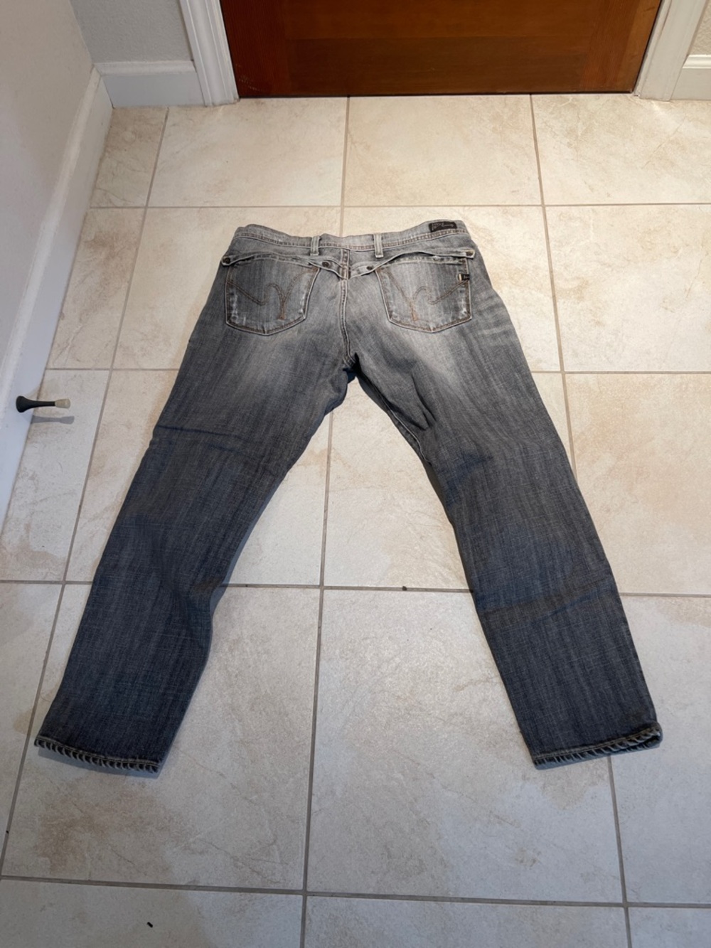 Citizens Of Humanity Men's Gray Straight Jeans